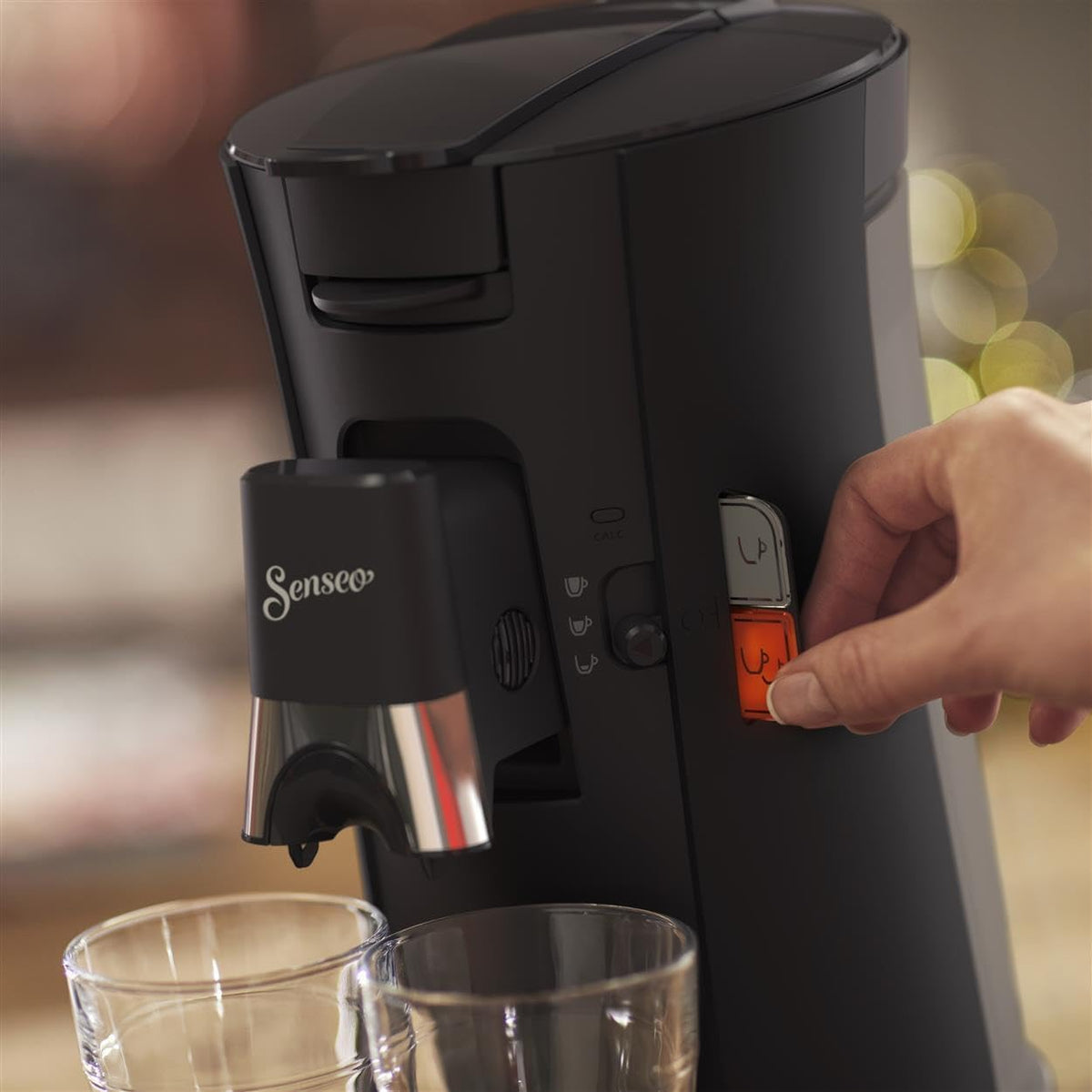 PHILIPS SENSEO Select cafetière à dosette, 2 tasses, Noire