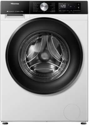 Lave linge séchant hublot HISENSE WD3S8043BW3 - 8/5 kg - 1400 tr/min - Classe D - Moteur Inverter - Connecté