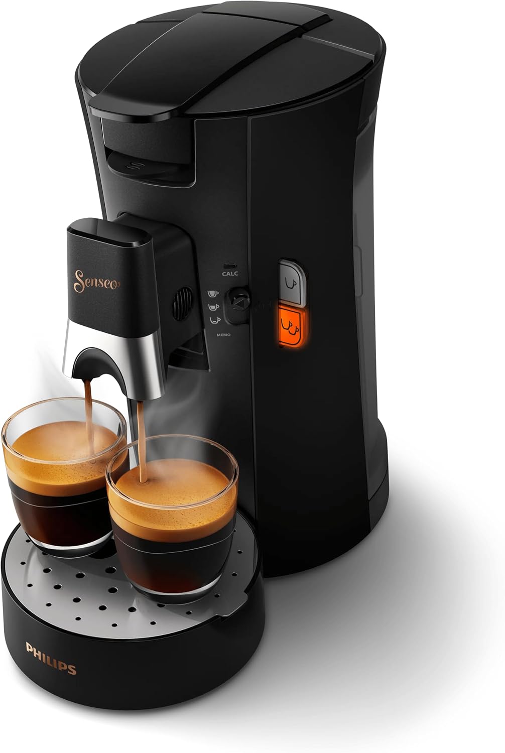 PHILIPS SENSEO Select cafetière à dosette, 2 tasses, Noire