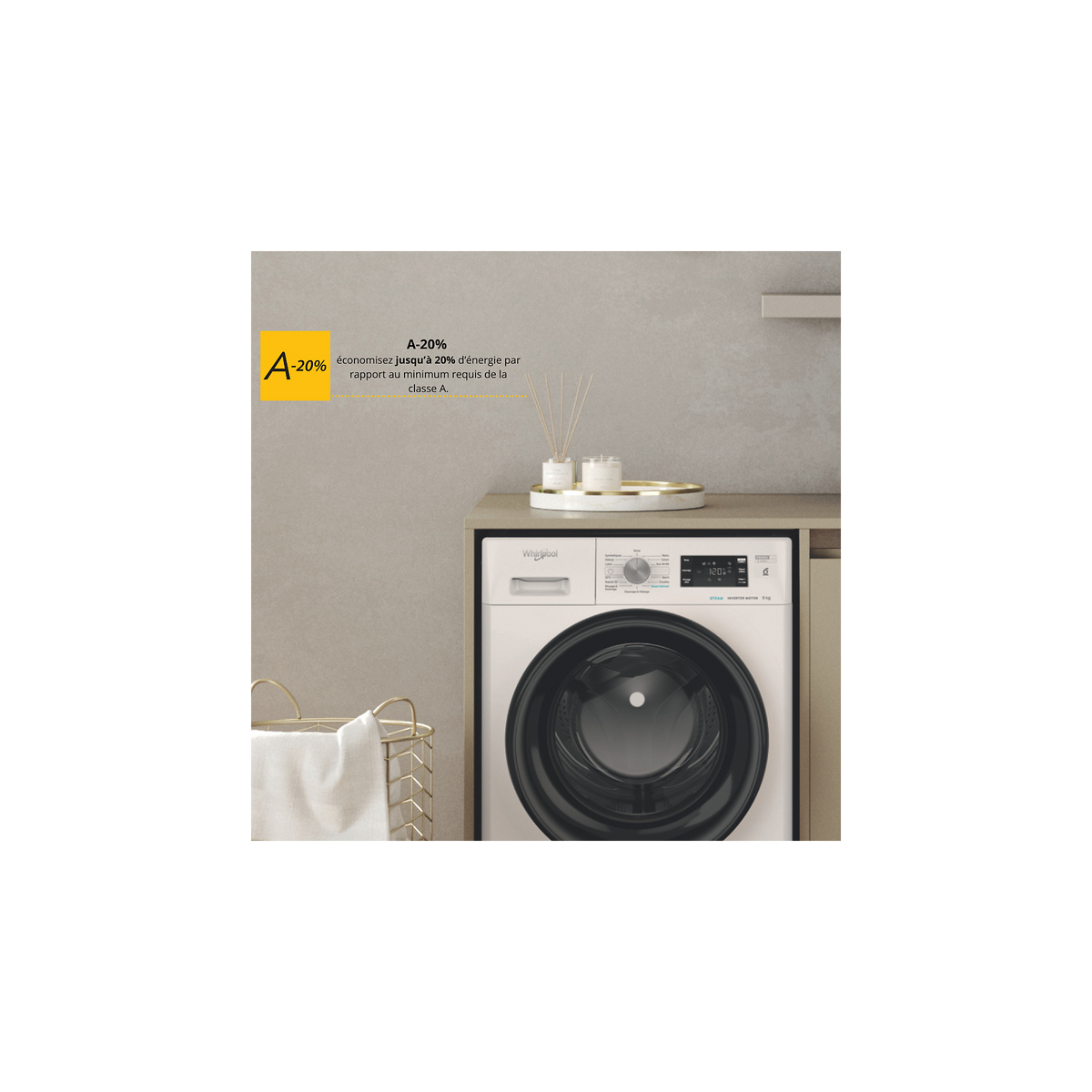 Lave linge hublot FFBP9489BVFR 9 kg - vue 8