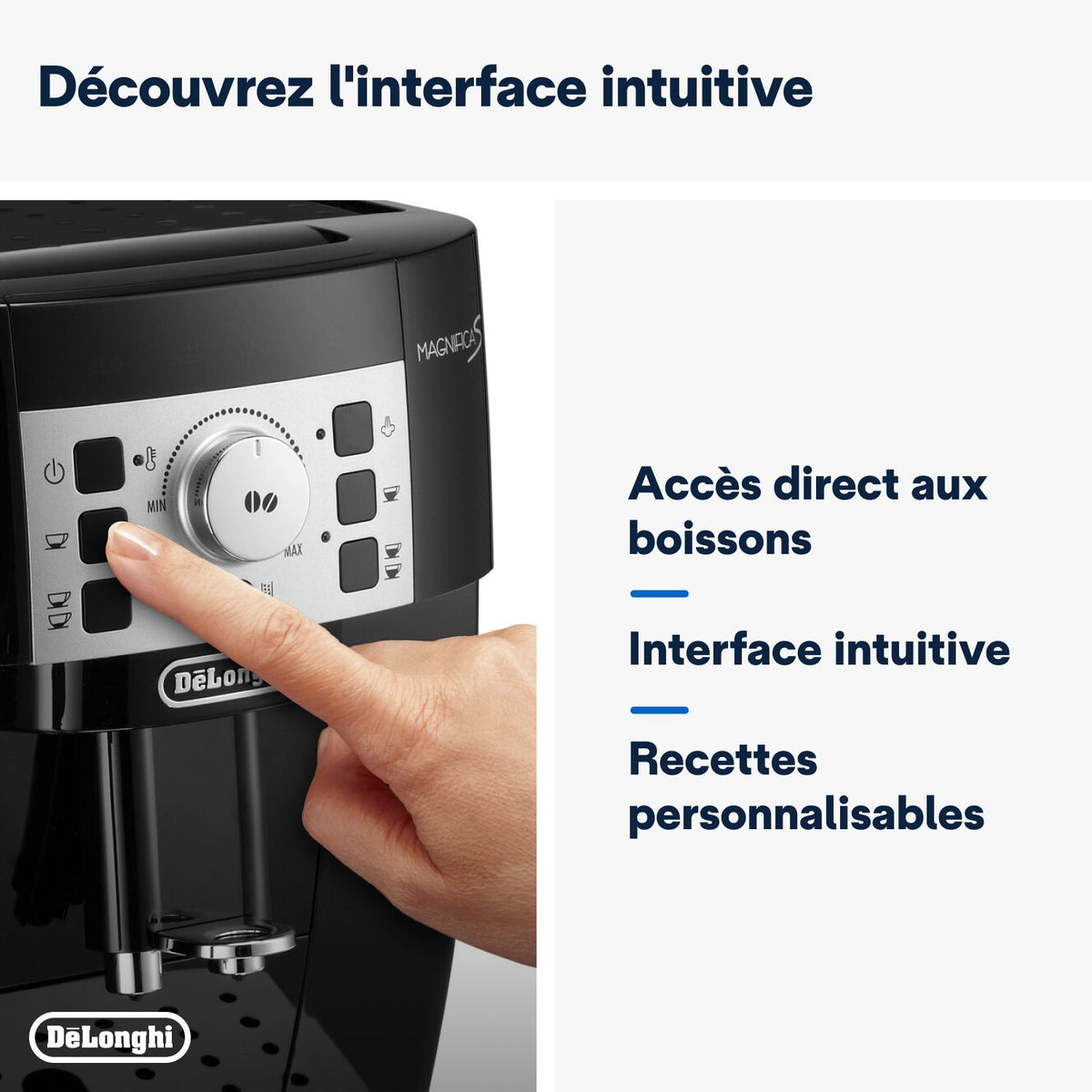 Expresso Broyeur DELONGHI Magnifica S ECAM 22.140.B noir