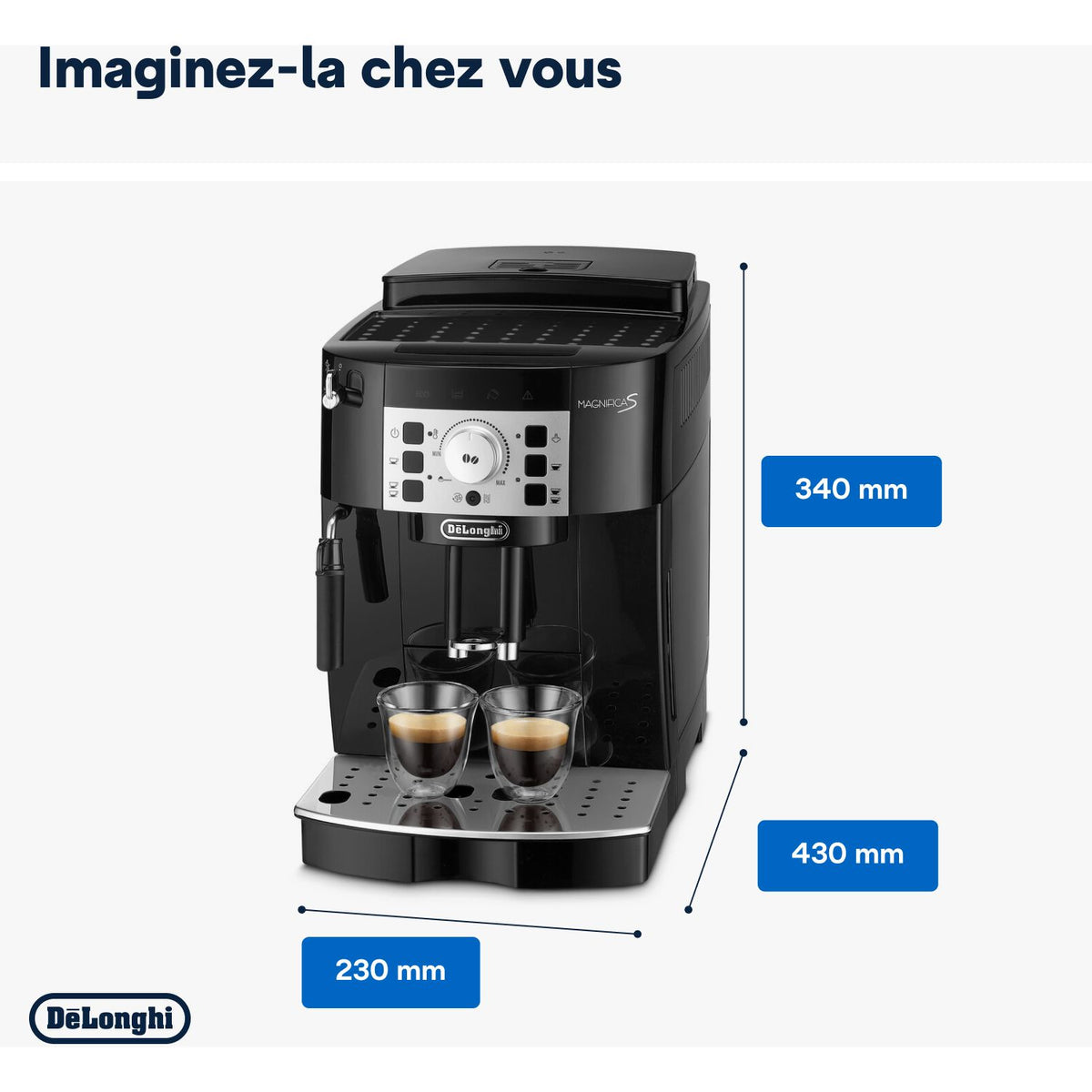 Expresso Broyeur DELONGHI Magnifica S ECAM 22.140.B noir
