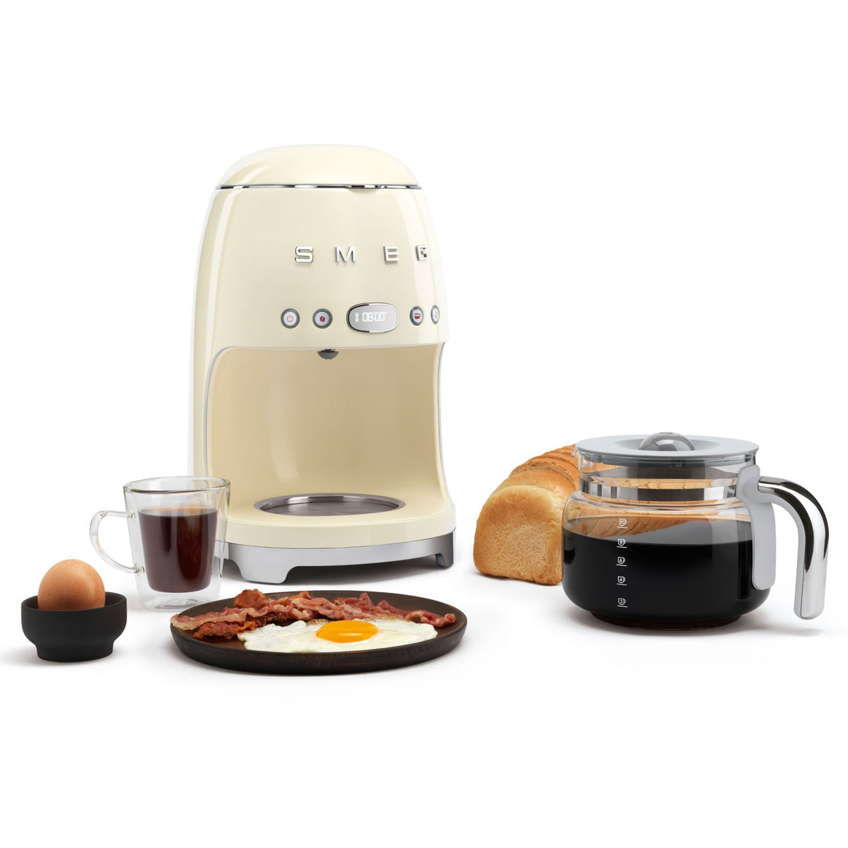 Cafetière filtre SMEG DCF02CREU creme