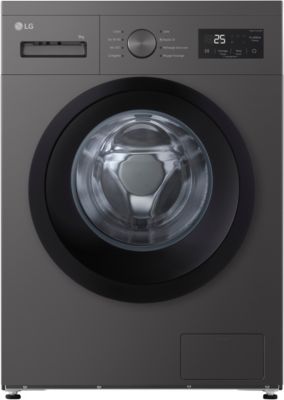 Lave linge compact LG F94N14SLS - 9 kg - 1400 tr/min - Classe A - Moteur induction - Noir