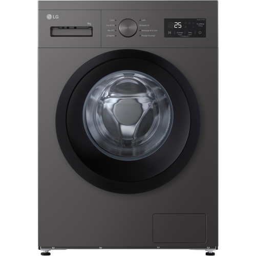 Lave linge compact F94N14SLS 9 kg Noir - vue 1